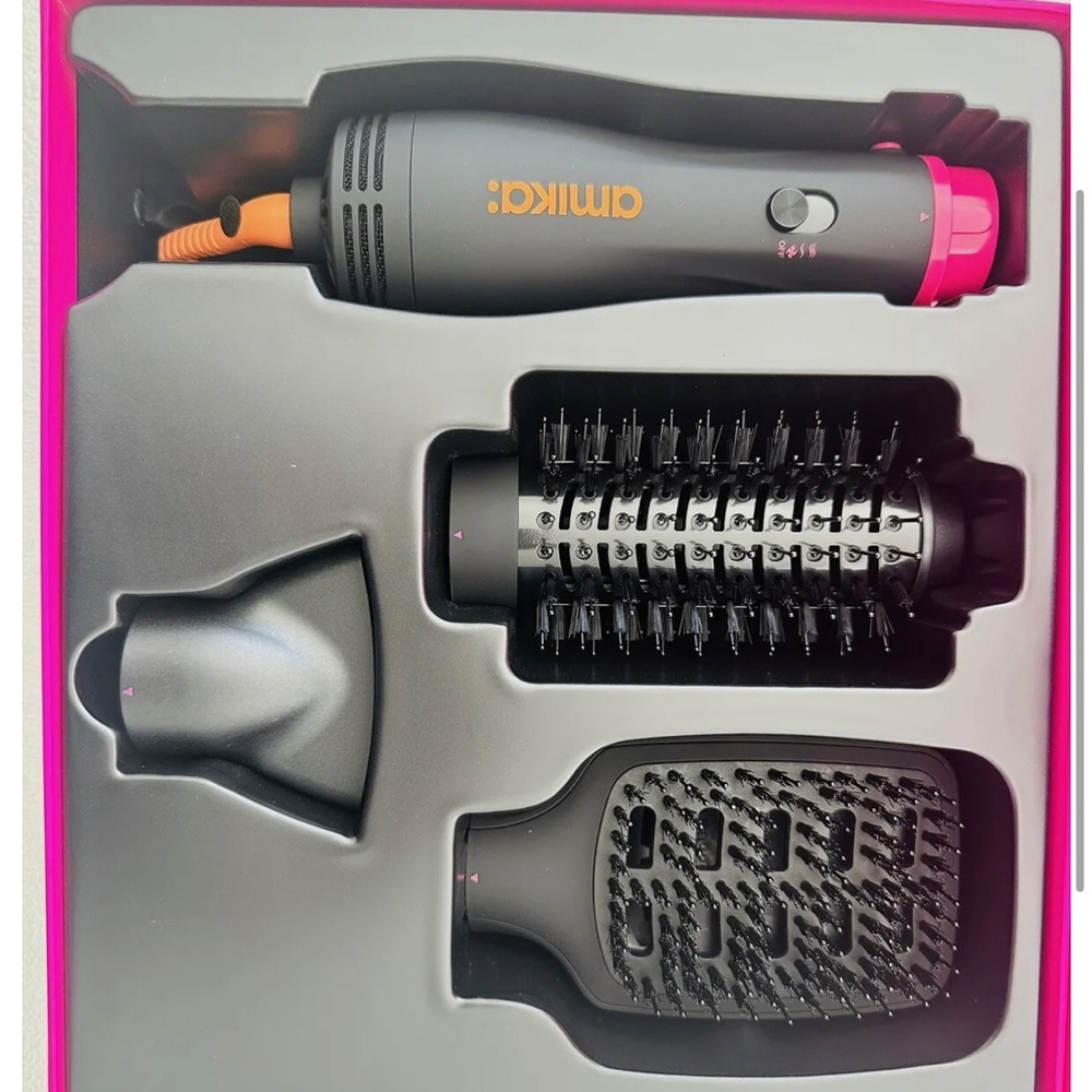 Amika Triple Header Interchangeable 3 In 1 Blow Dryer Brush All Hair Types